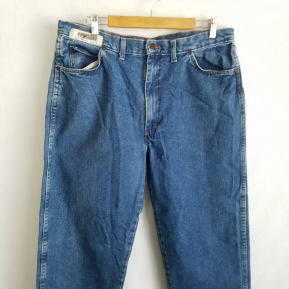 Unifirst Cotton Denim Blue Jeans size 38x34 . - Picture 2 of 7